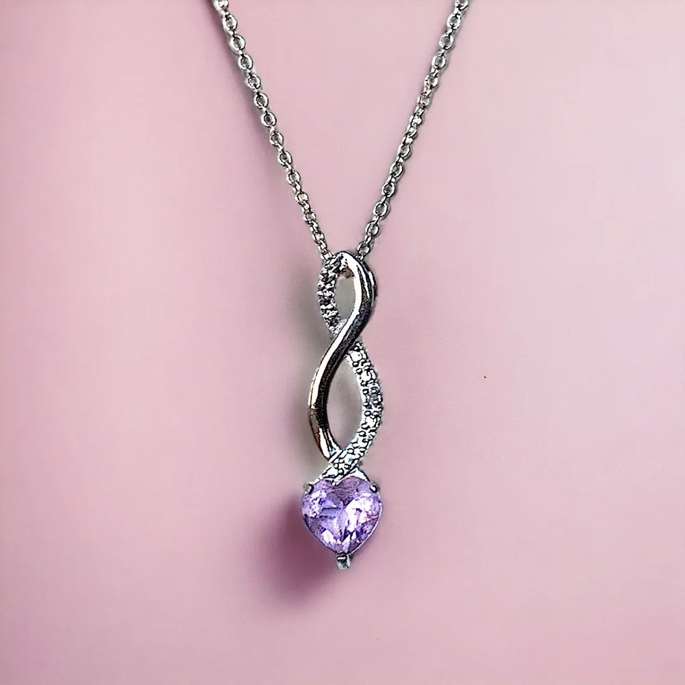 925 Sterling Silver Necklace Marsala